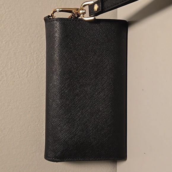 Kate Spade Black Saffiano Clutch with Gold Accent - Picture 6 of 8